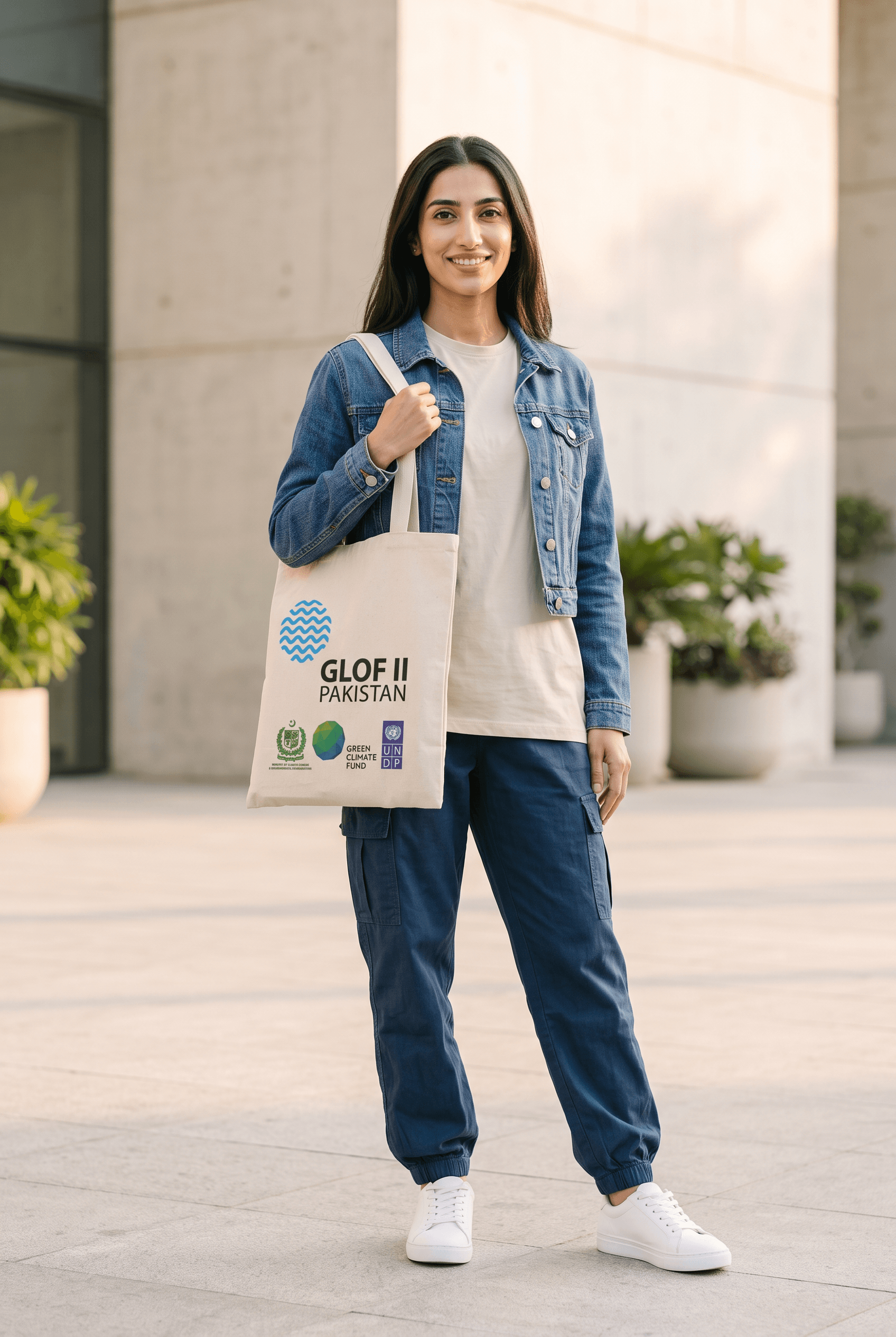 Printed canvas tote bag manufactured in Karachi