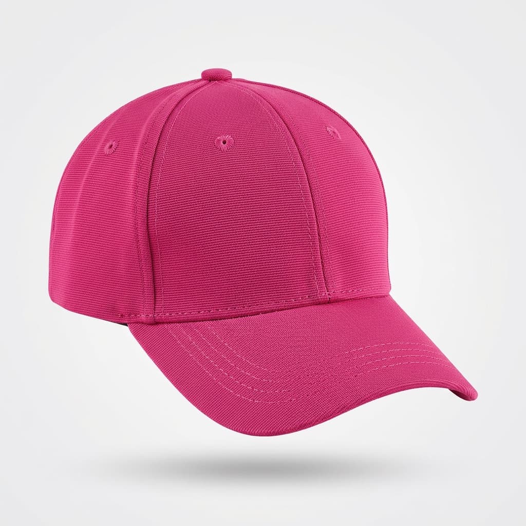 Plain hot pink baseball cap
