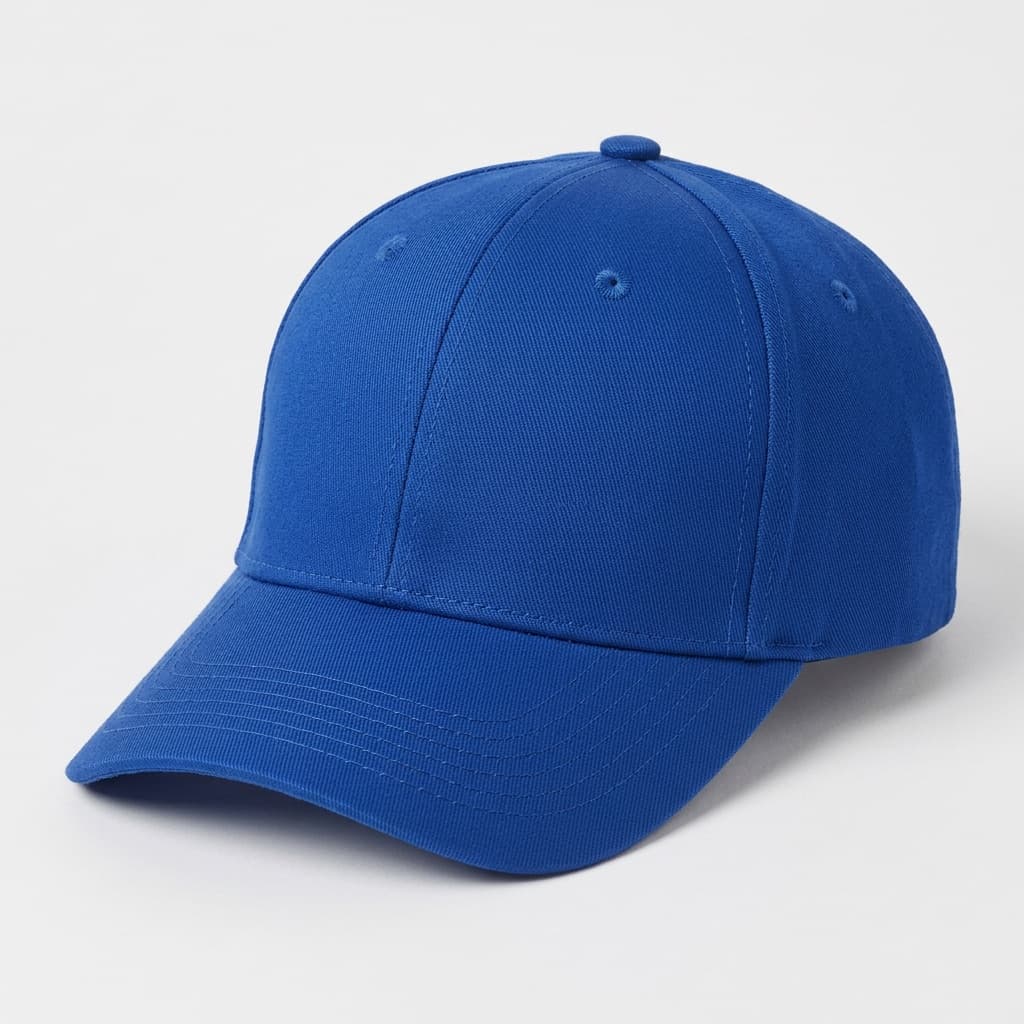 Plain royal blue baseball cap