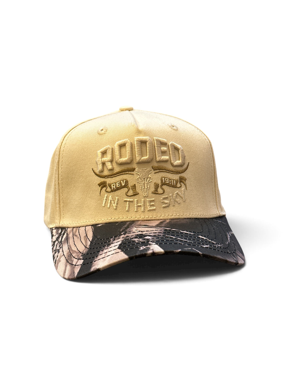 Sand Tonal Camo-Brim Cap - front
