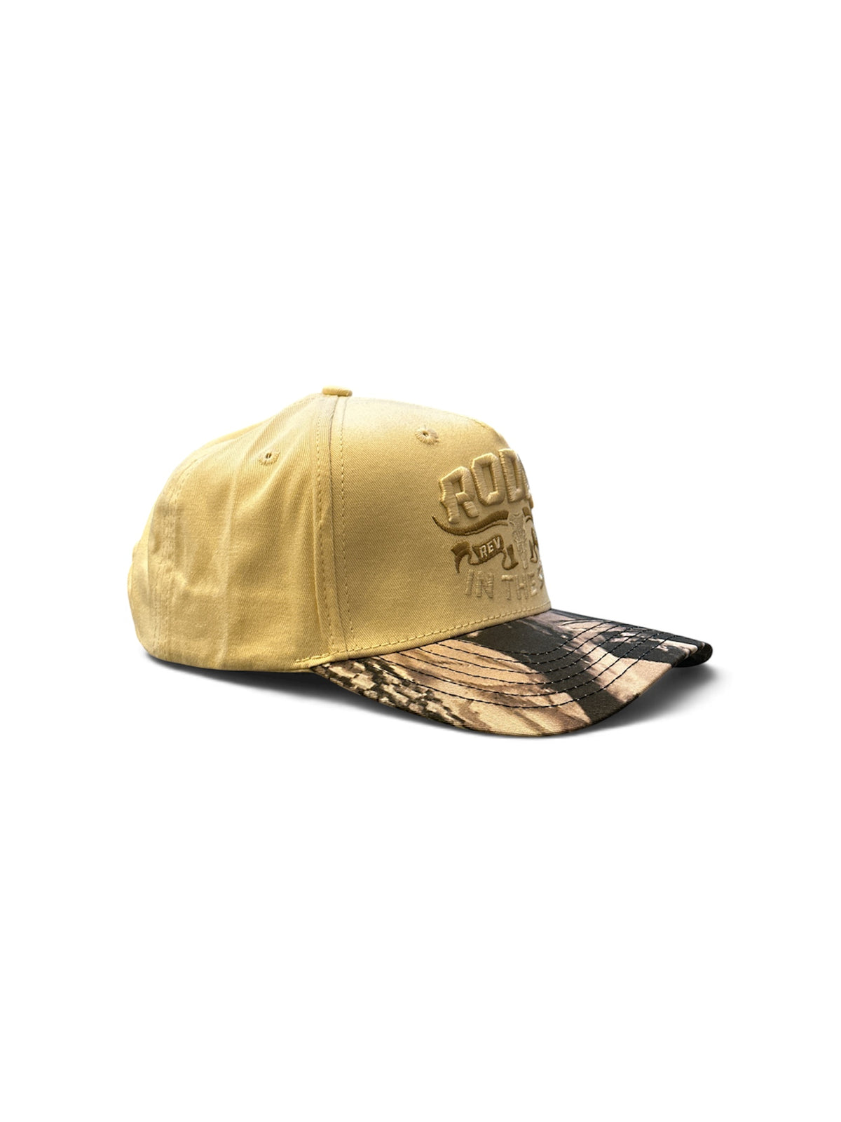 Sand Tonal Camo-Brim Cap - side/back view