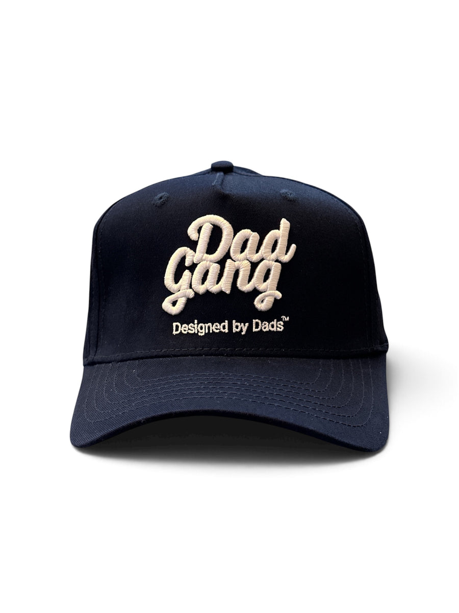 Navy Script Cap
