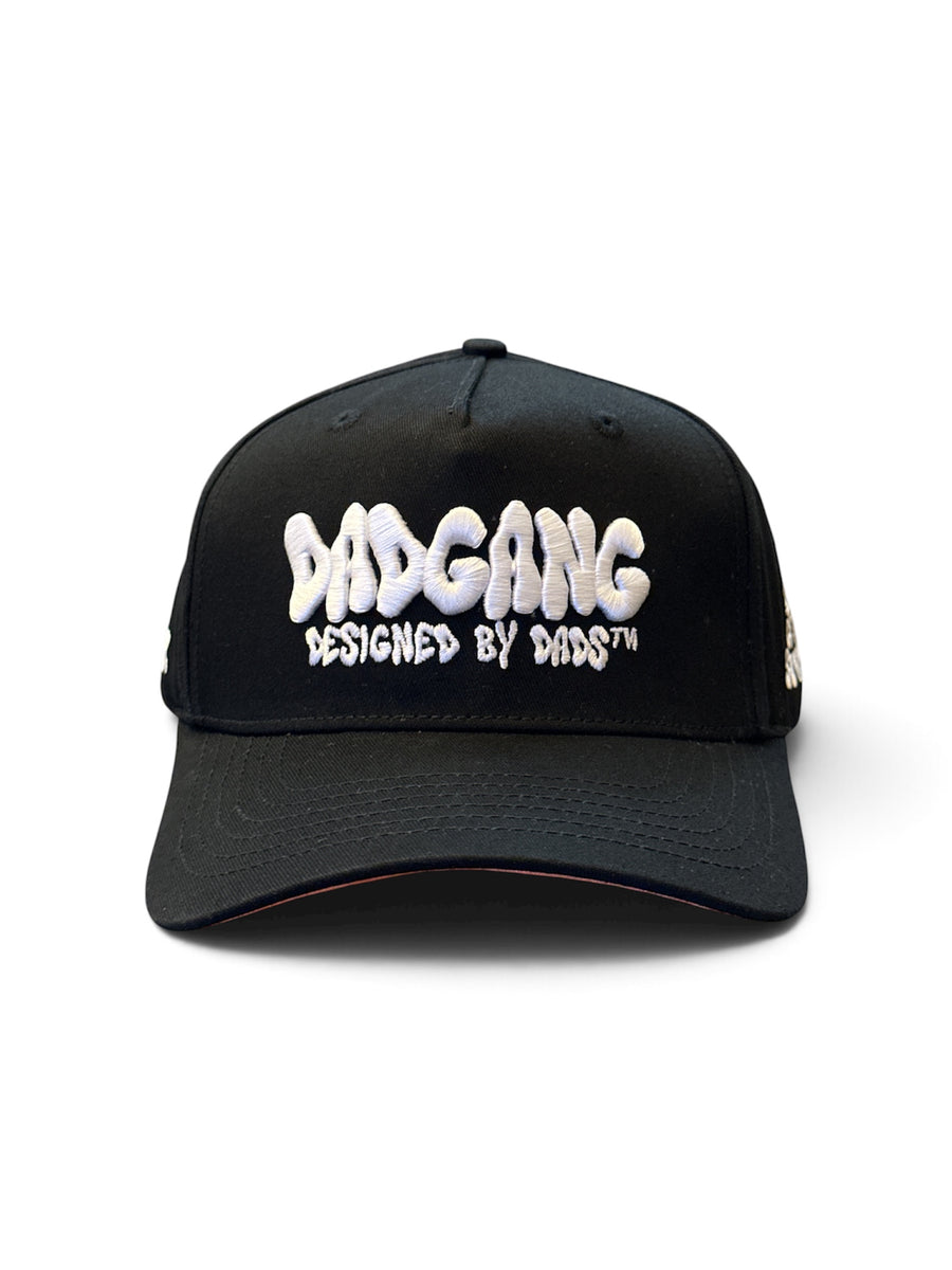 Black Bubble-Letter Cap
