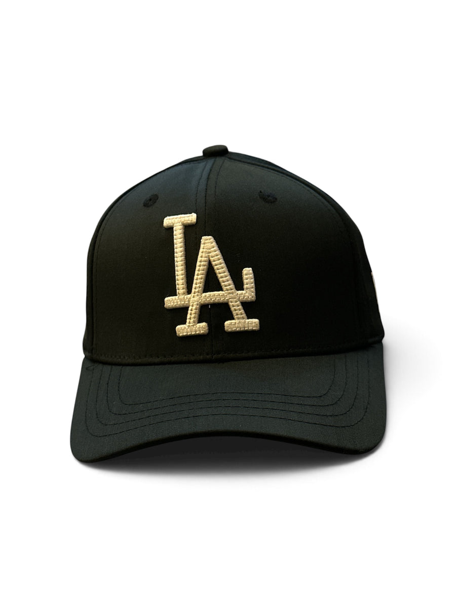 Black Stacked-Letter Cap