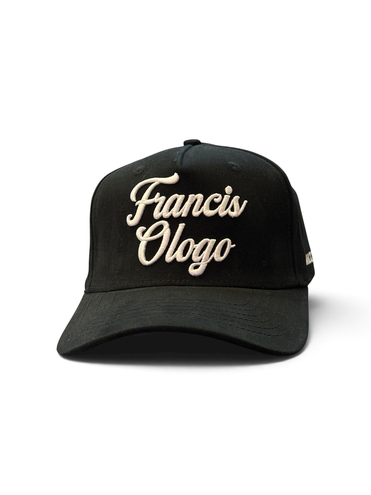 Black Cursive Cap - front