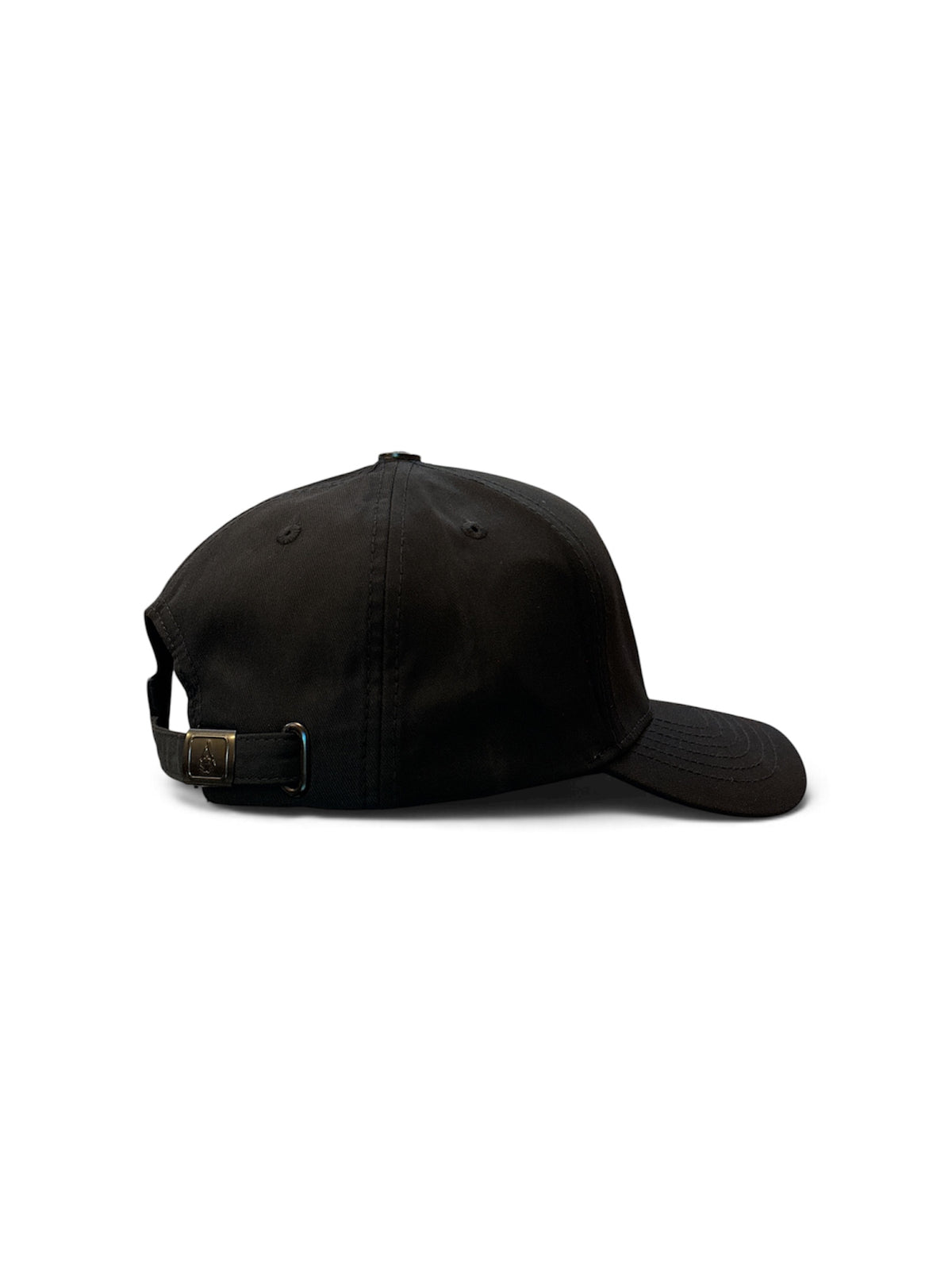 Black Tonal Emblem Cap - side/back view
