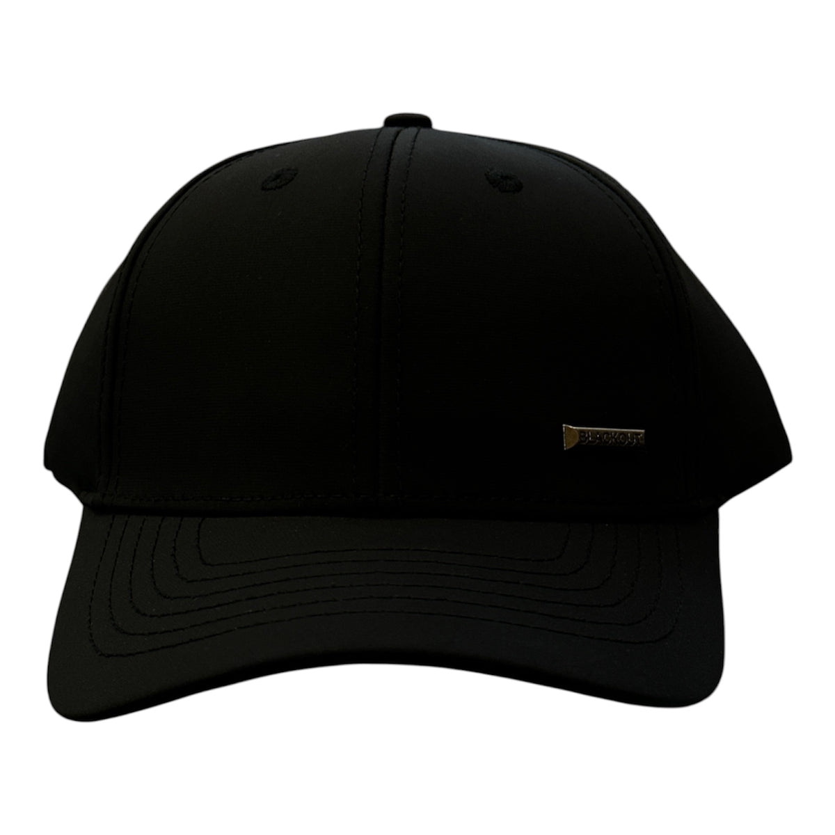Black Minimal Plate Cap - front