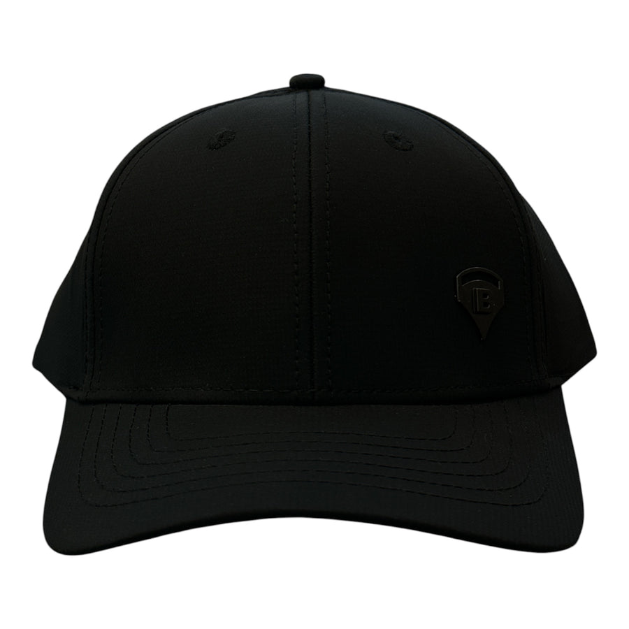Black Minimal Emblem Cap