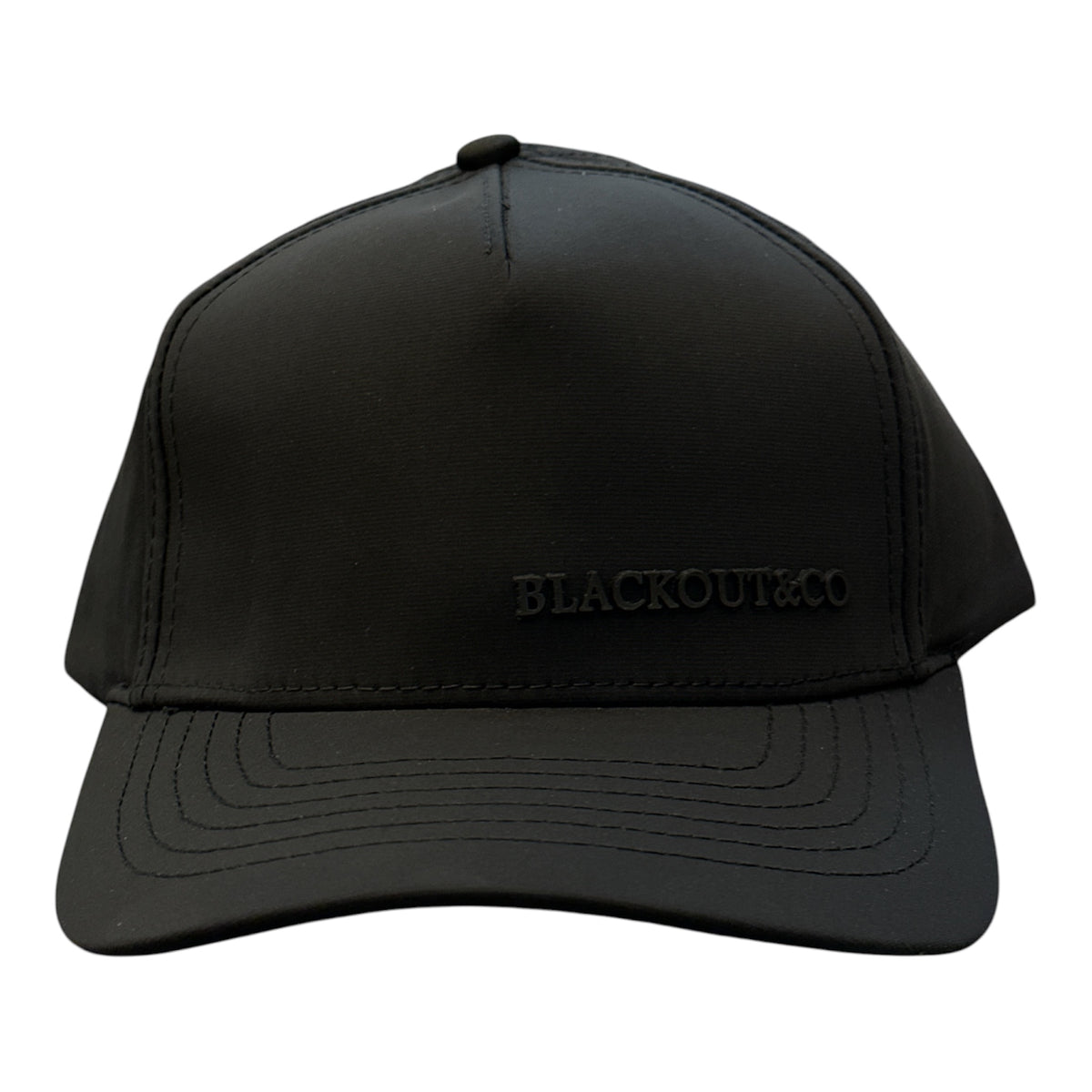 Black Tonal Wordmark Cap - front