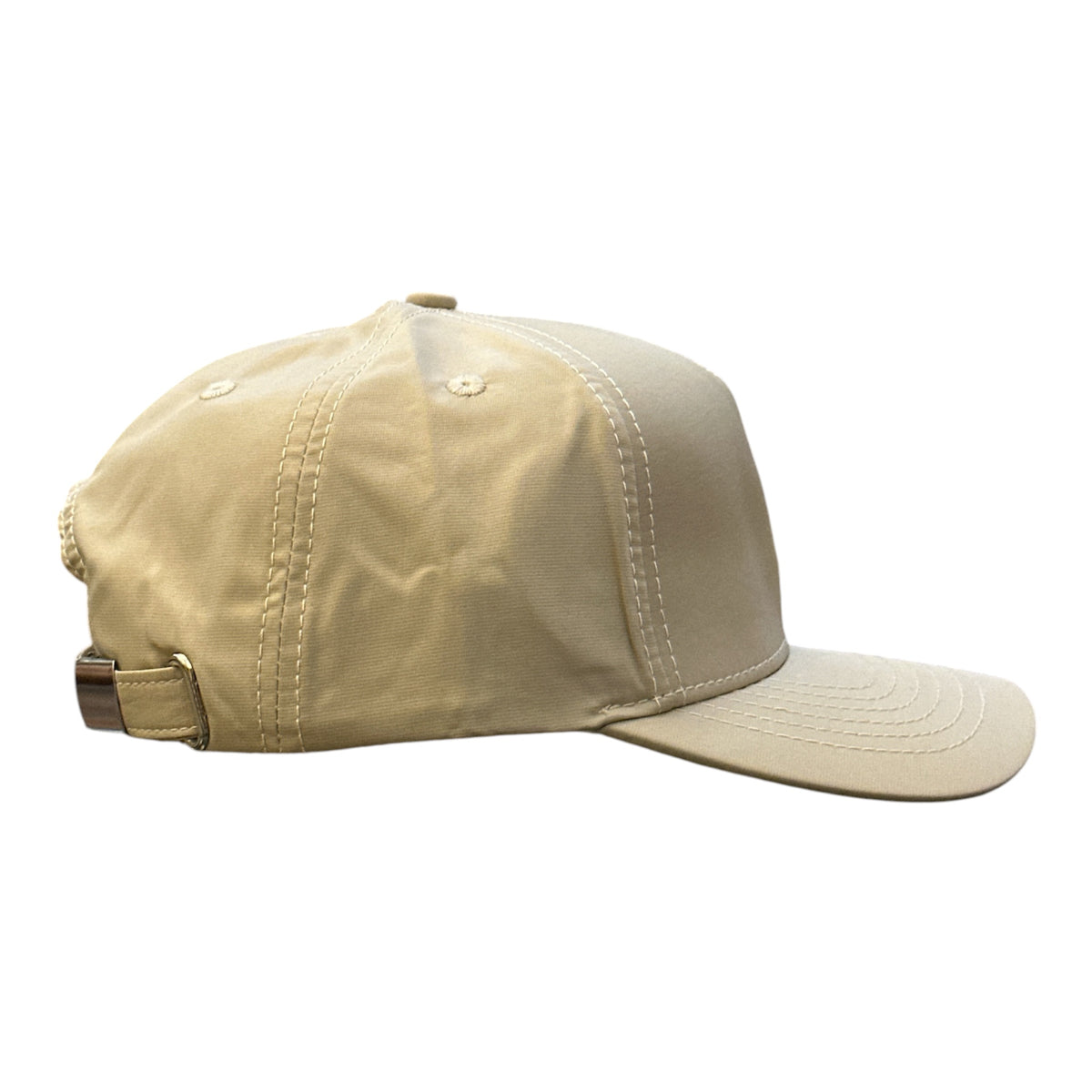 Cream Wordmark Cap - side/back view