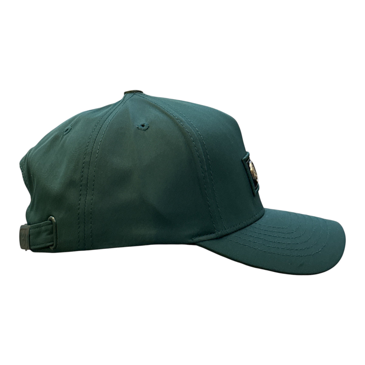 Teal Woven-Patch Cap - side/back view