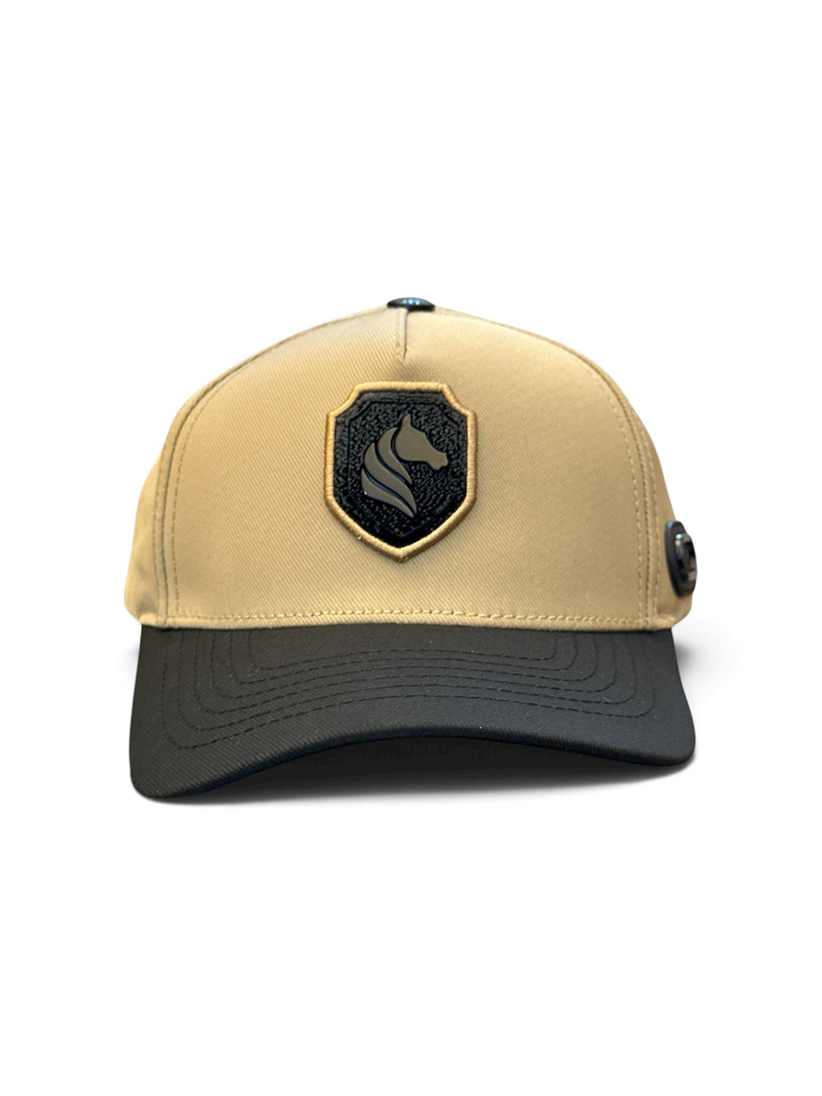 Sand & Black Shield Cap - front