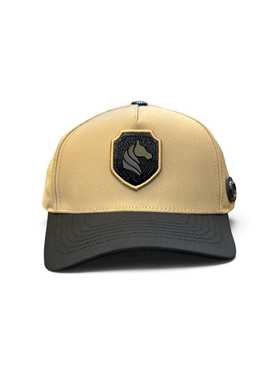 Sand & Black Shield Cap