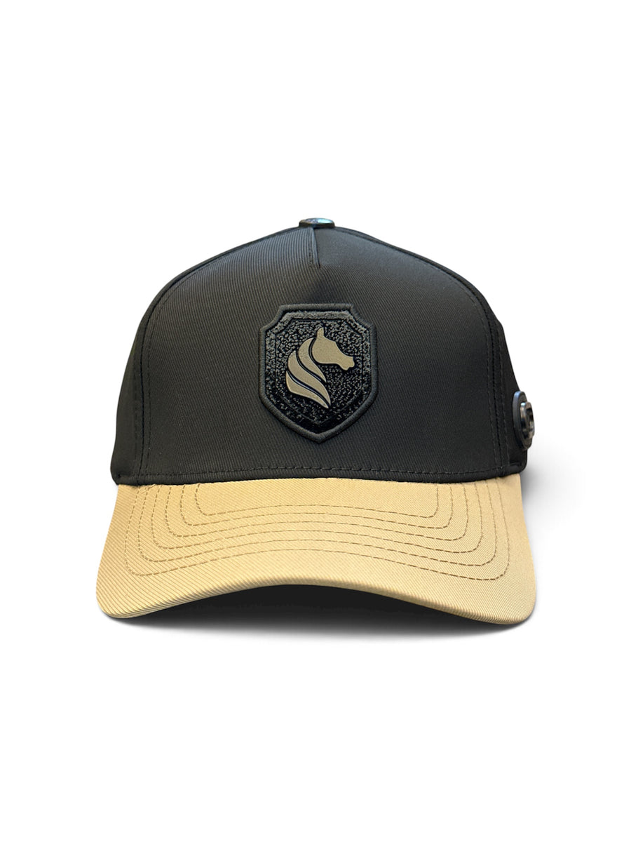 Black & Sand Shield Cap