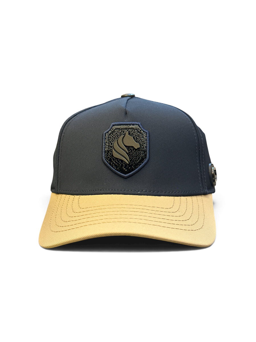 Navy & Sand Shield Cap
