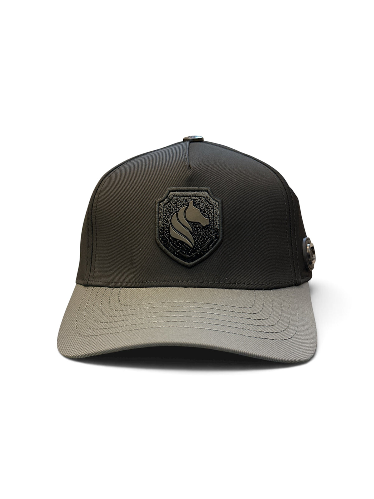 Black & Ash Shield Cap - front
