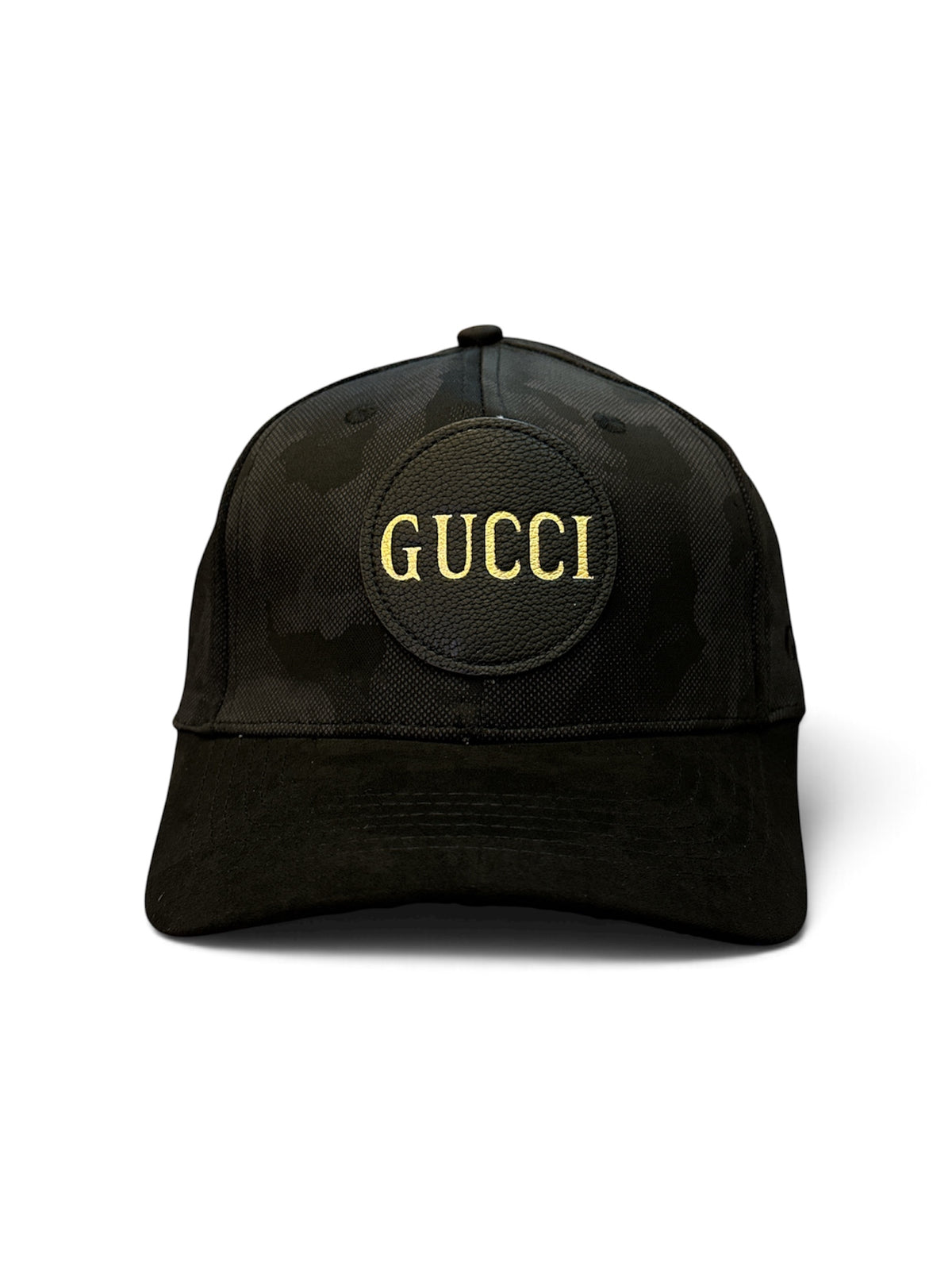 Camo Round-Badge Cap - front