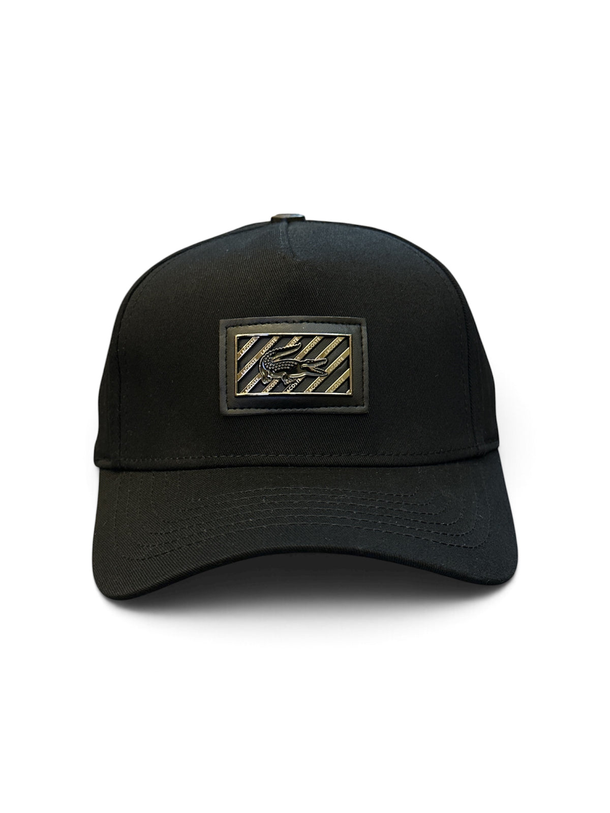 Black Metal-Plate Cap - front