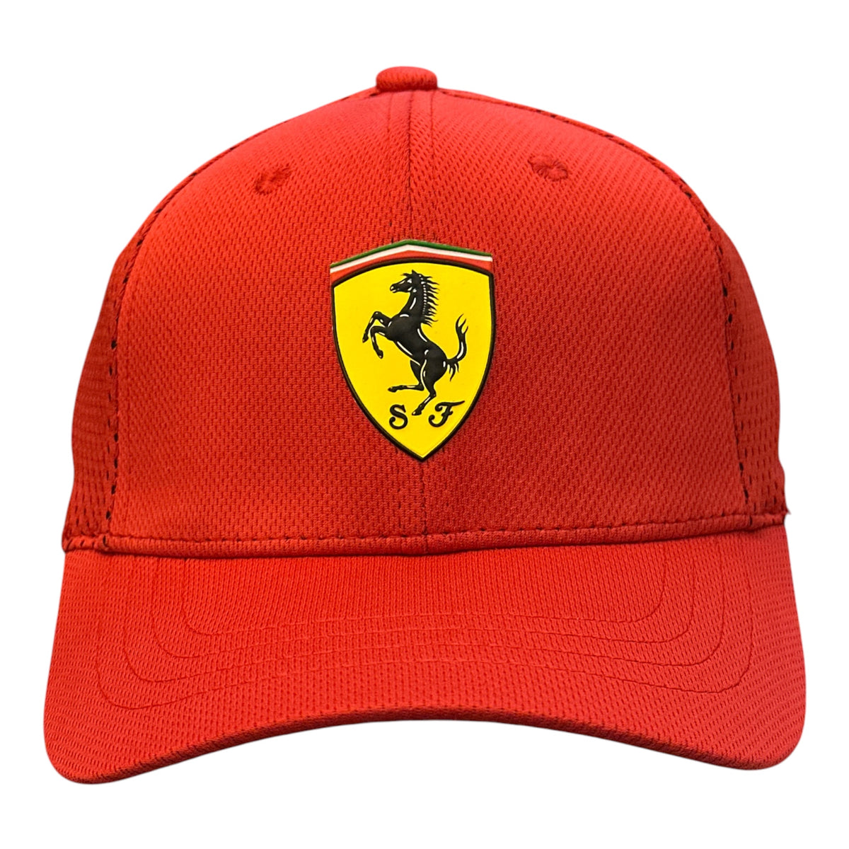 Red Mesh Crest Cap - front