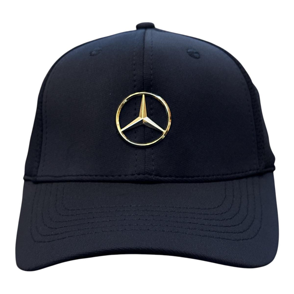 Navy Gold-Emblem Cap - front