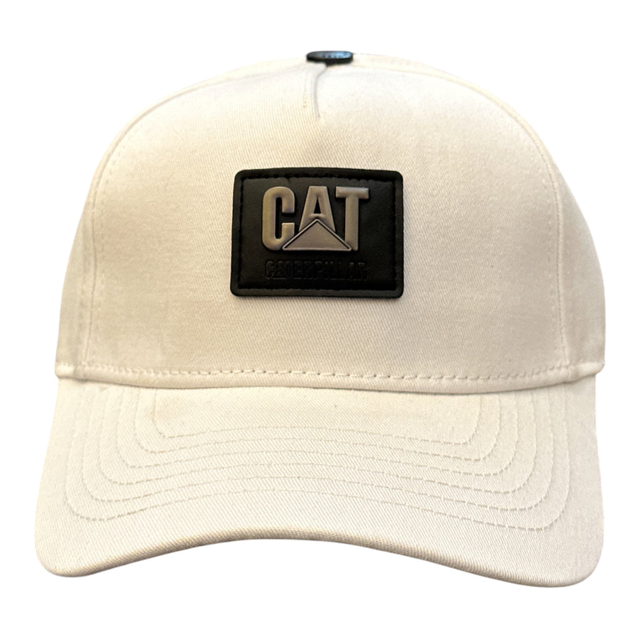 White Rectangle-Patch Cap