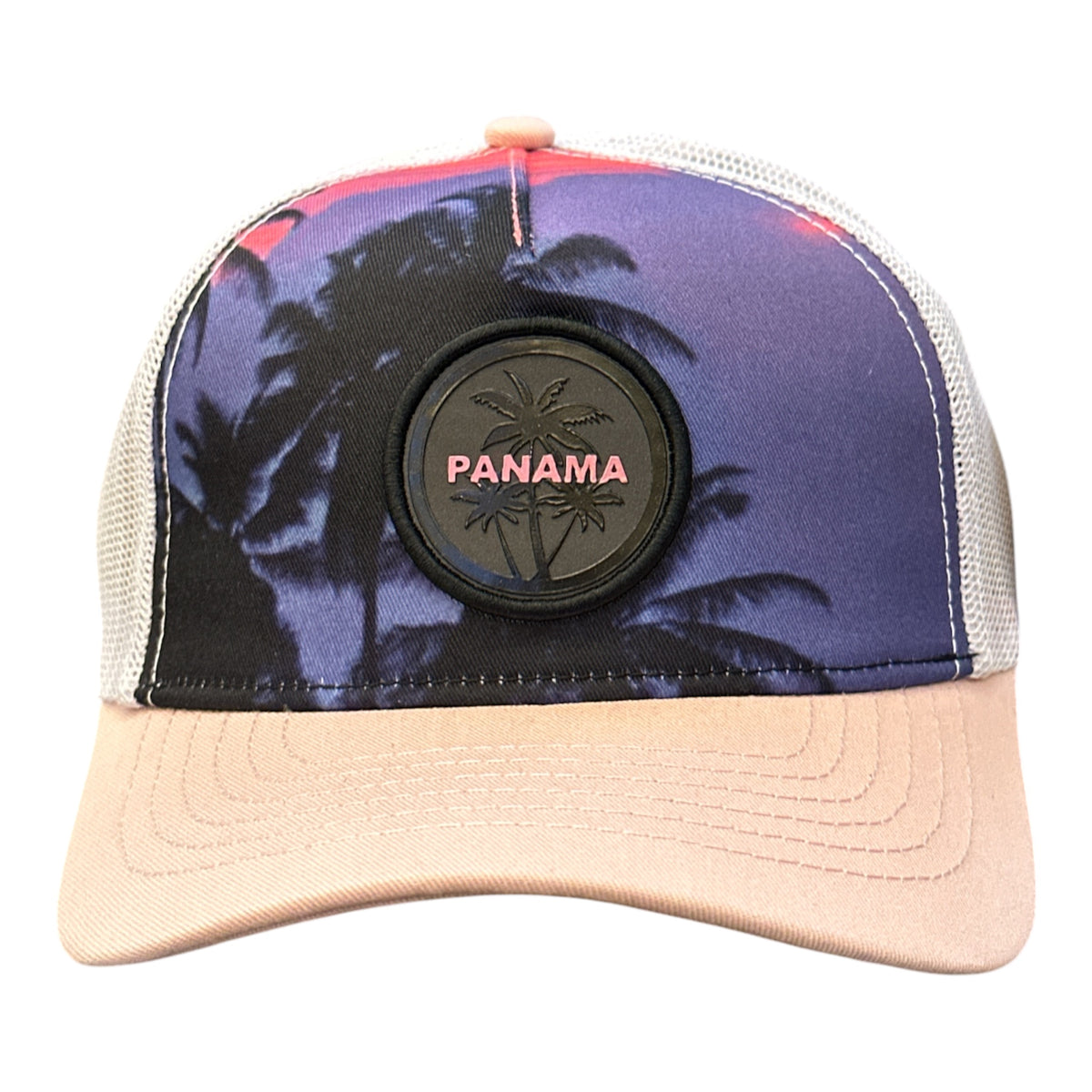 Sunset Palm Trucker Cap - front